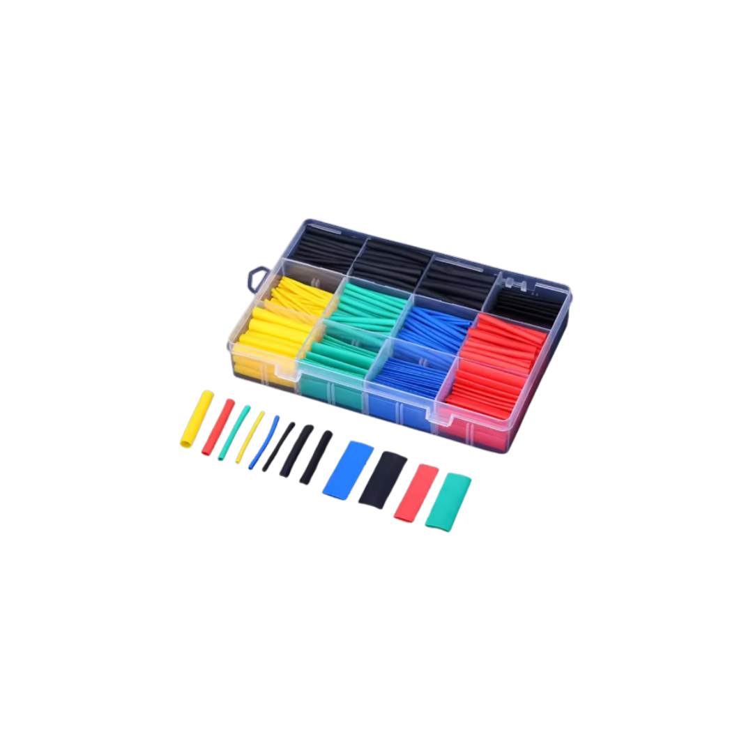 800Pcs Colored Heat Shrink Tubing Kit