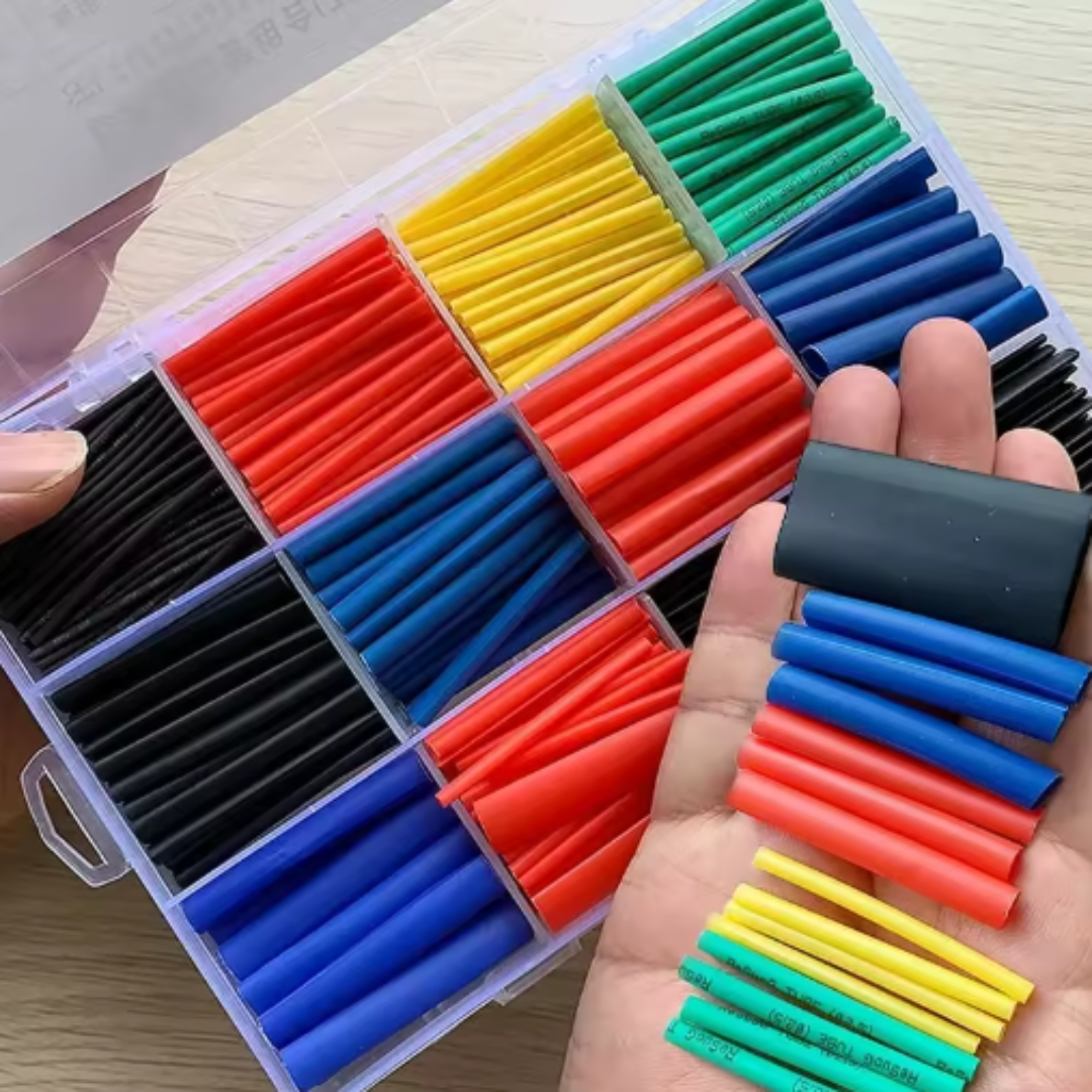800Pcs Colored Heat Shrink Tubing Kit